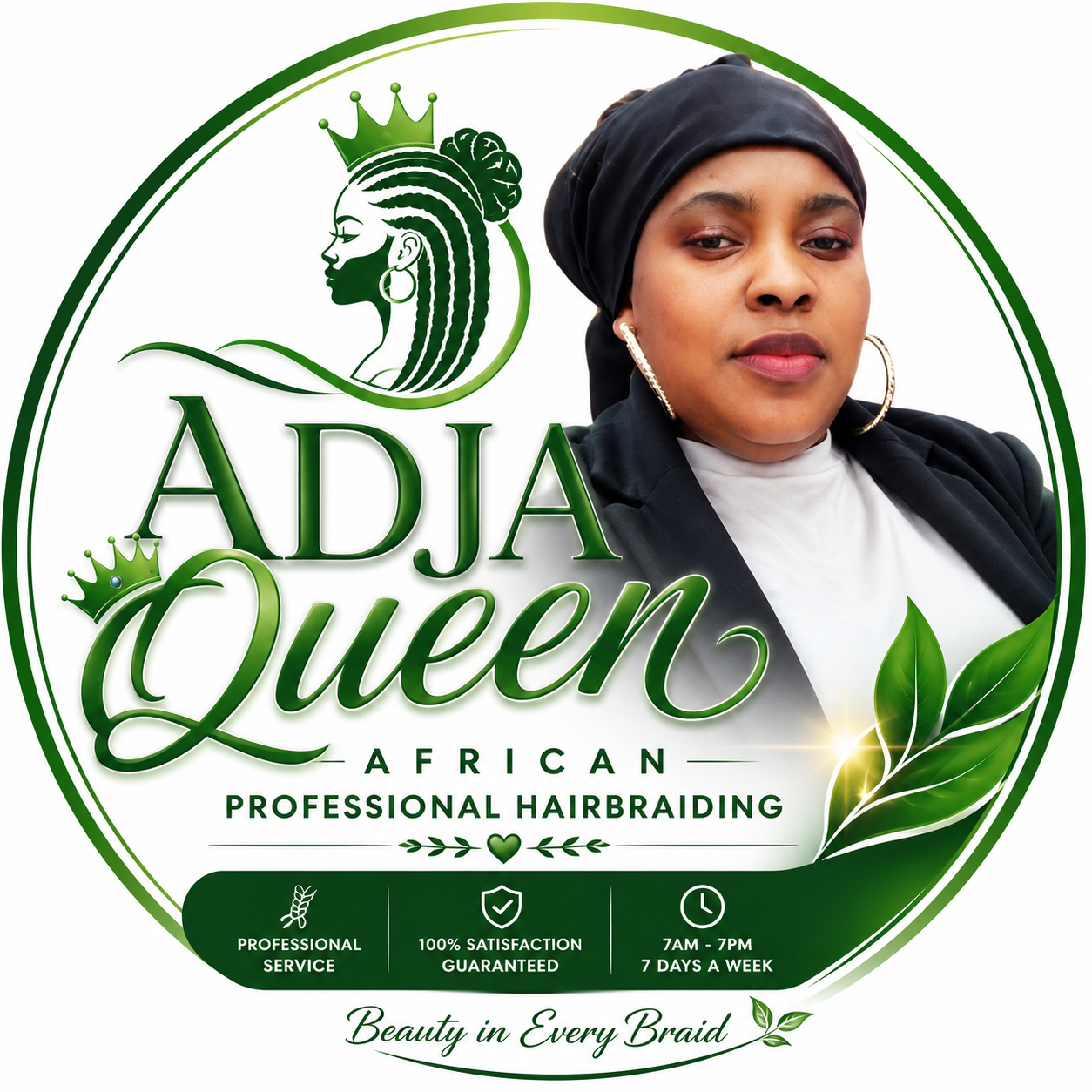 Adja Queen African Professional Hairbraiding logo